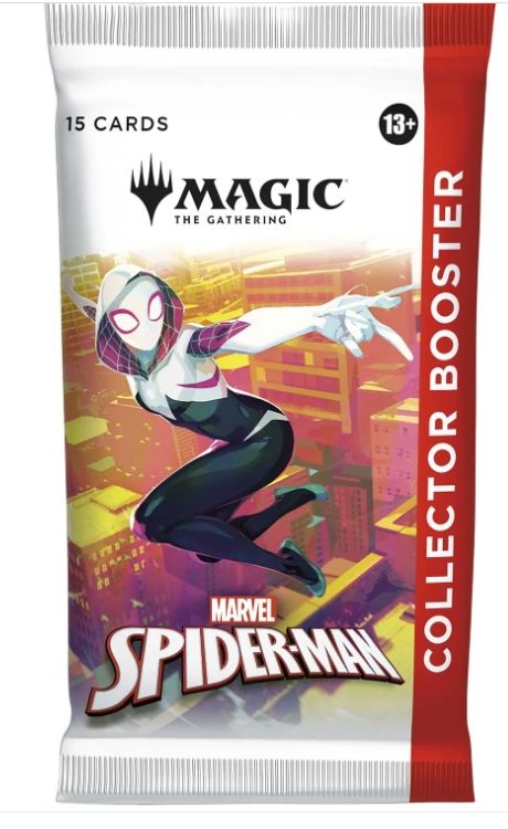 Magic gathering spiderman booster display