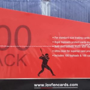 100 (3×4) card protectors with soft sleeves